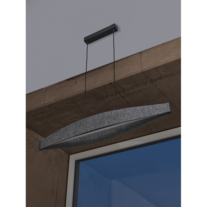 Osram - LED pendant light on cable DECOR FLAT LED/23W/230V grey