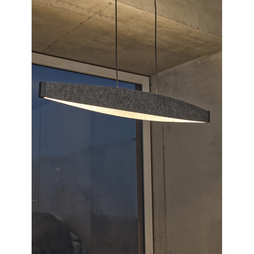 Osram - LED pendant light on cable DECOR FLAT LED/23W/230V grey