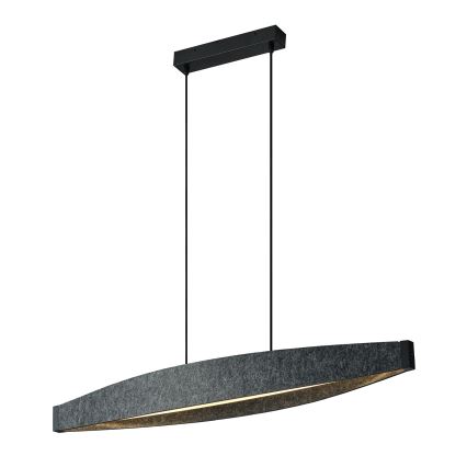 Osram - LED pendant light on cable DECOR FLAT LED/23W/230V grey