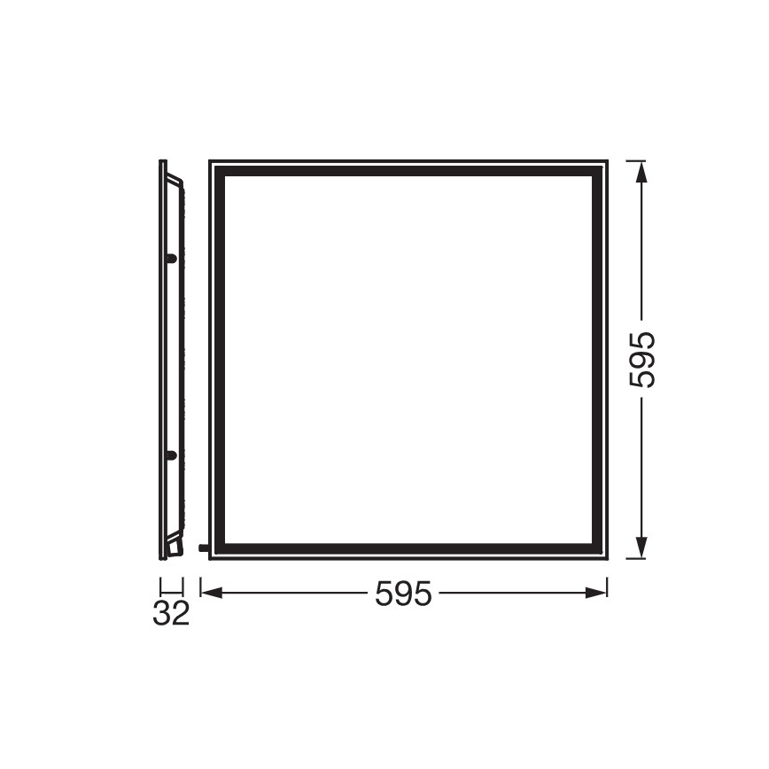 Osram - LED Recessed Ceiling Panel ESSENTIAL LED/40W/230V 3000/4000/6500K 60x60 cm