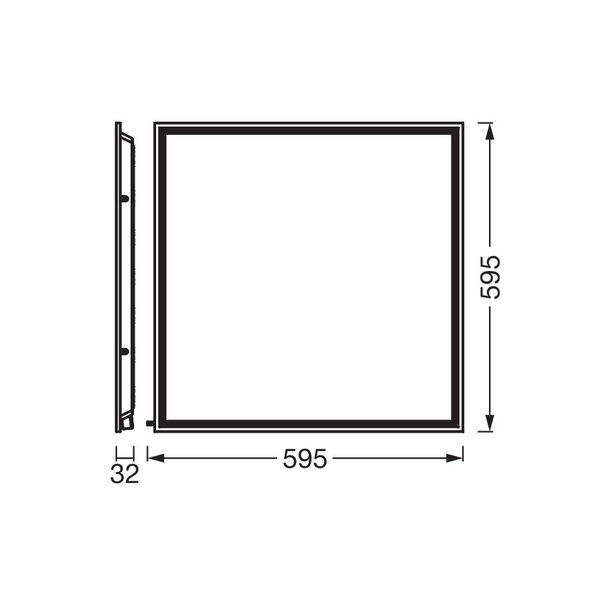 Osram - LED recessed ceiling panel ESSENTIAL LED/40W/230V 3000/4000/6500K 60x60 cm UGR19
