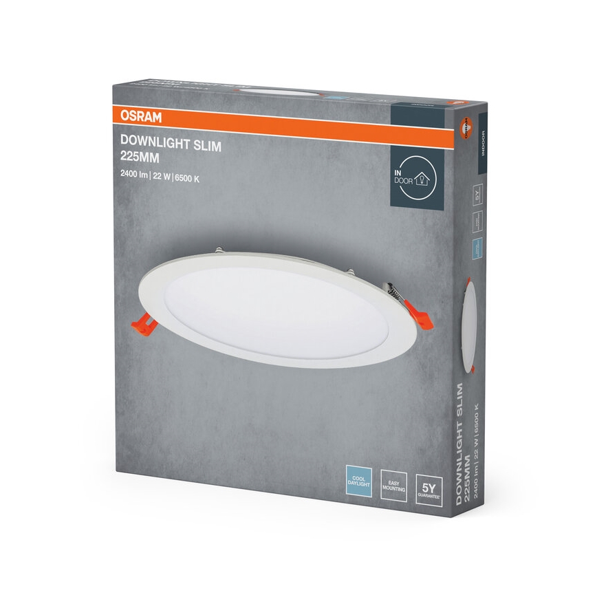 Osram - LED Recessed Downlight SLIM LED/22W/230V 6500K