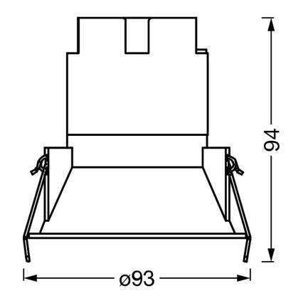 Osram - SPOT TWIST LED recessed downlight, 10 W, 230 V, 4000 K, Ø 9.3 cm, white/silver