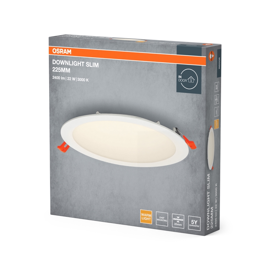 Osram - LED Recessed light SLIM LED/22W/230V 3000K