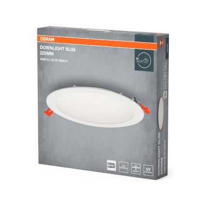Osram - LED Recessed light SLIM LED/22W/230V 4000K