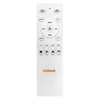 Osram - Dimmable LED ceiling light with fan MURLAN LED/26W/230V 3000-6500K + remote control