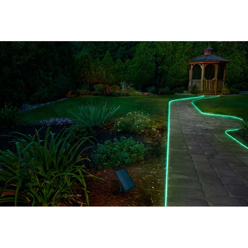 Osram - LED RGBW Dimmable solar strip FLEX MAGIC 3m LED/1,2W/3,7V 2000 mAh IP44 + remote control