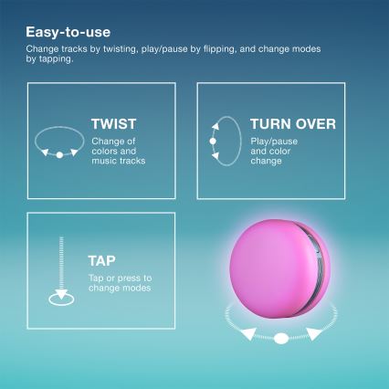 Osram - SMART+ MACARON RGB LED Dimmable Speaker, 1.75 W / 3.7 V, 450 mAh, Green