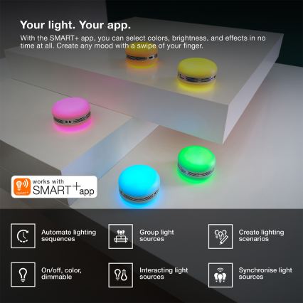 Osram - SMART+ MACARON RGB LED Dimmable Speaker, 1.75 W / 3.7 V, 450 mAh, Green