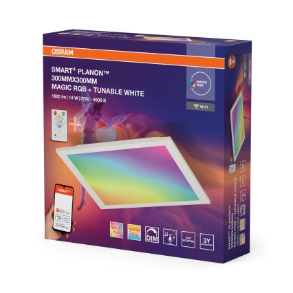 Osram - LED RGBW Dimmable ceiling light SMART+ MAGIC LED/14W/230V 2700-6500K 30x30 cm Wi-Fi + remote control