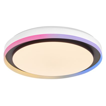 Osram - SMART+ MAGIC RGBW LED Dimmable Ceiling Light, 38W/230V, Ø 49 cm, Black, 2700–6500K, Wi‑Fi