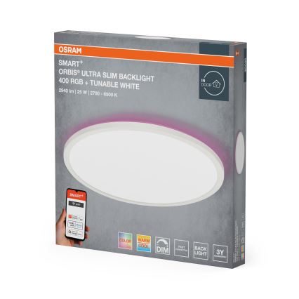 Osram - LED RGBW Dimmable ceiling light SMART+ ORBIS LED/25W/230V Ø 40 cm 2700-6500K Wi-Fi