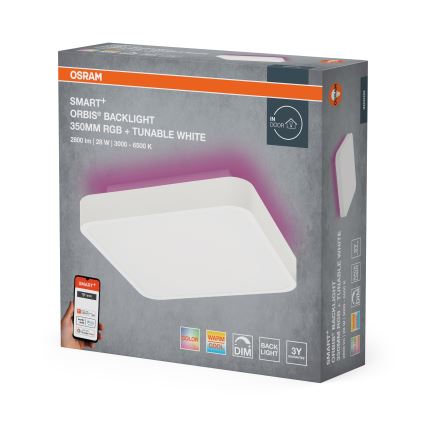 Osram - Dimmable LED RGBW Ceiling Light SMART+ ORBIS LED/28W/230V 35x35 cm 2700-6500K Wi-Fi