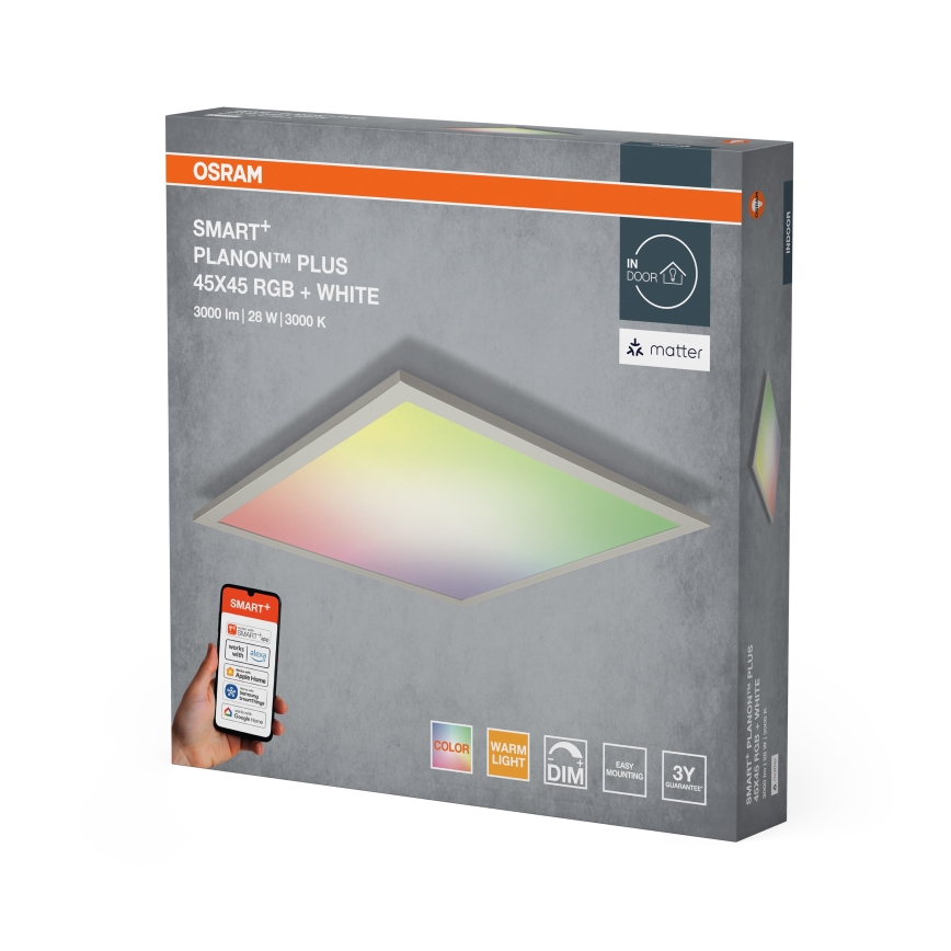 Osram - LED RGBW Dimmable ceiling light SMART+ PLANON LED/28W/230V 45x45 cm Wi-Fi