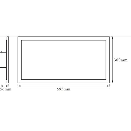 Osram - SMART+ PLANON LED RGBW Dimmable Ceiling Light, 28W, 230V, 60x30 cm, Wi-Fi