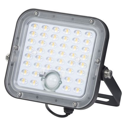 Osram - Dimmable LED solar floodlight with sensor ENDURA LED/10W/4,2V 4000K IP65 black + remote control