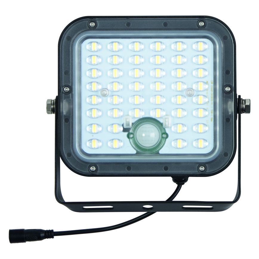 Osram - Dimmable LED solar floodlight with sensor ENDURA LED/10W/4,2V 4000K IP65 black + remote control