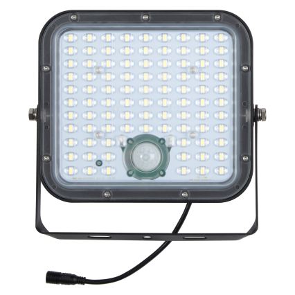 Osram - Dimmable LED solar floodlight with sensor ENDURA LED/30W/6,4V 4000K IP65 black + remote control