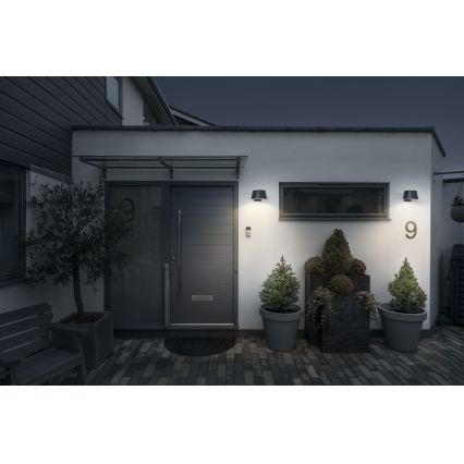 Osram - LED solar wall light with sensor ENDURA STYLE LED/10.1W/4.2V 2000 mAh IP54 anthracite