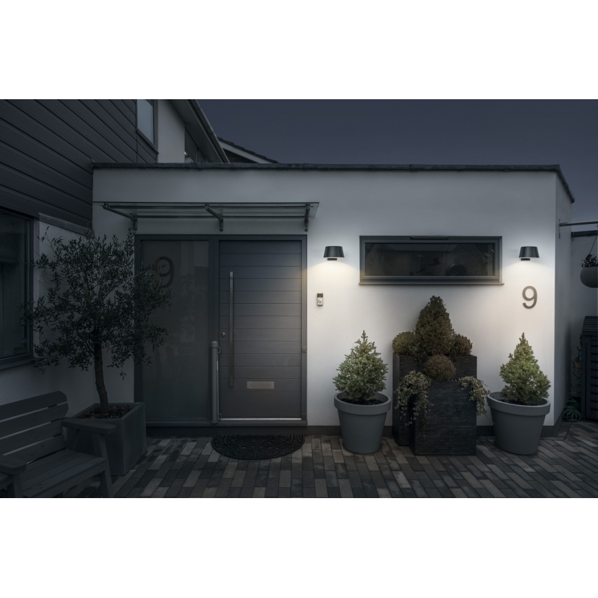 Osram - LED solar wall light with sensor ENDURA STYLE LED/10.1W/4.2V 2000 mAh IP54 anthracite