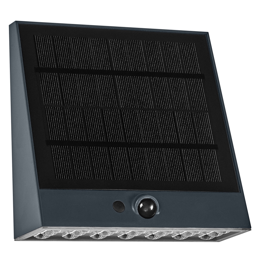 Osram - ENDURA STYLE LED Solar Wall Light with Sensor, 10.2 W / 4.2 V, 2000 mAh, IP54, Anthracite