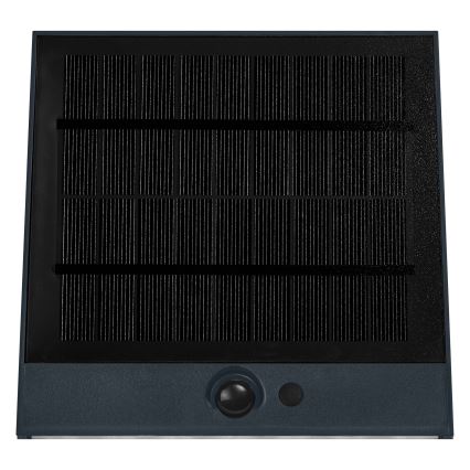 Osram - ENDURA STYLE LED Solar Wall Light with Sensor, 10.2 W / 4.2 V, 2000 mAh, IP54, Anthracite