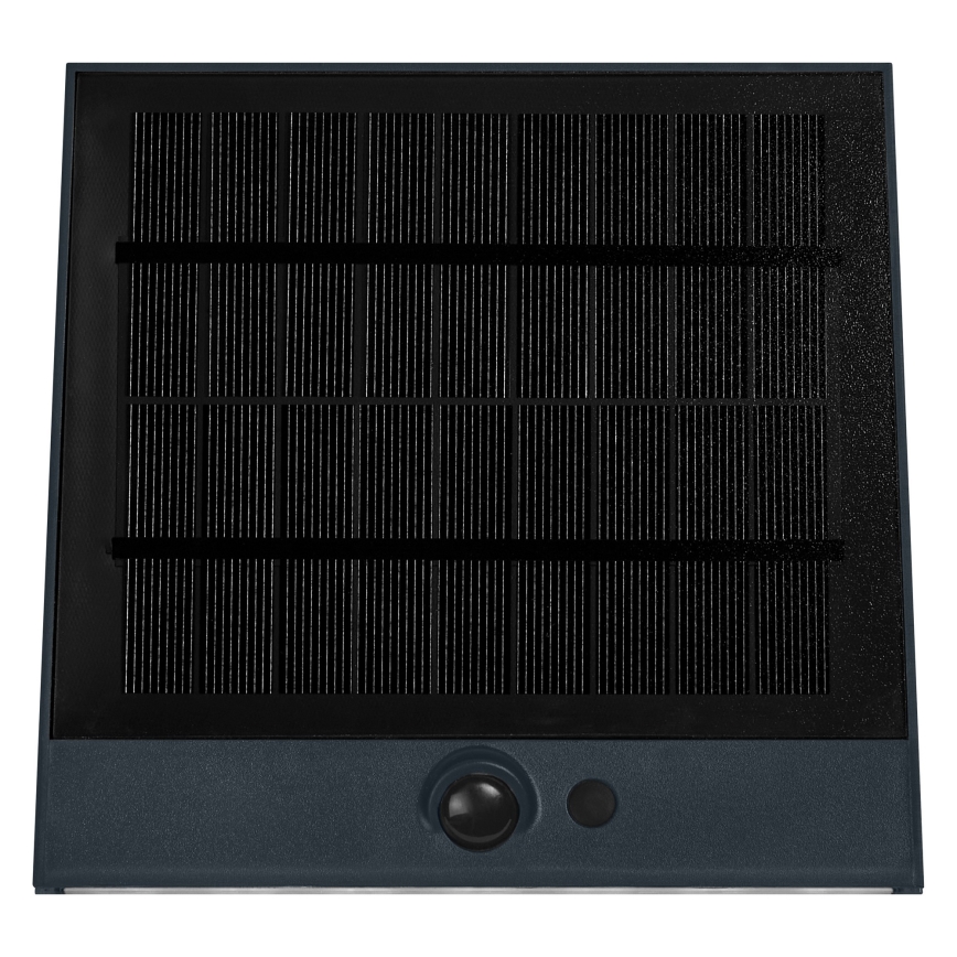 Osram - ENDURA STYLE LED Solar Wall Light with Sensor, 10.2 W / 4.2 V, 2000 mAh, IP54, Anthracite