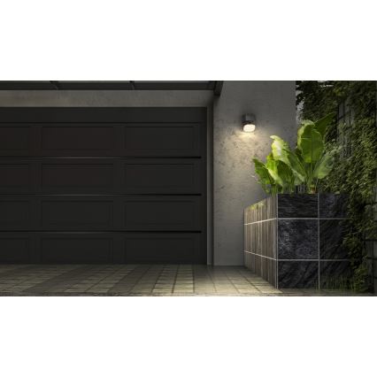 Osram - ENDURA STYLE LED solar wall light with sensor LED/10,3W/4,2V 2000 mAh IP54 anthracite