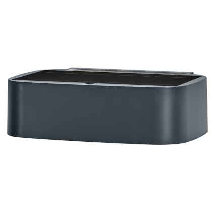 Osram - ENDURA STYLE LED Dimmable Solar Wall Light, 7.6W/4.2V, 2000 mAh, IP65, Anthracite