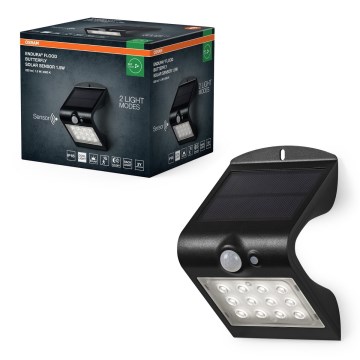 Osram - LED Solar wall light with motion and dusk sensor BUTTERFLY LED/1,5W/3,7V 1200 mAh IP65