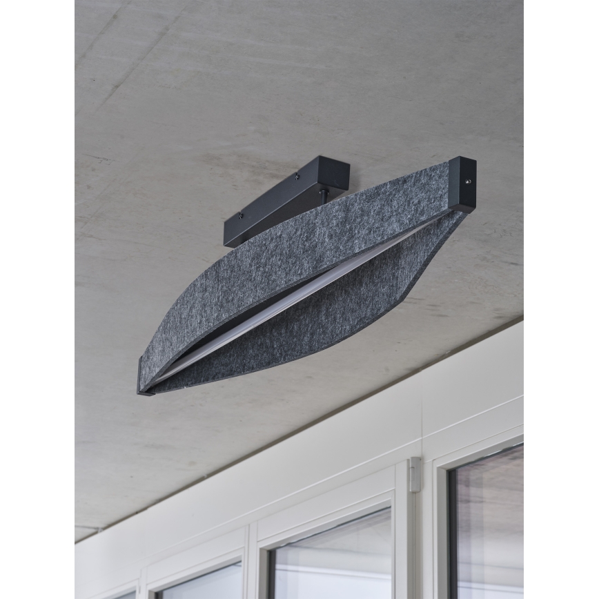 Osram - LED Surface-Mounted Ceiling Light DECOR FLAT LED/23W/230V grey
