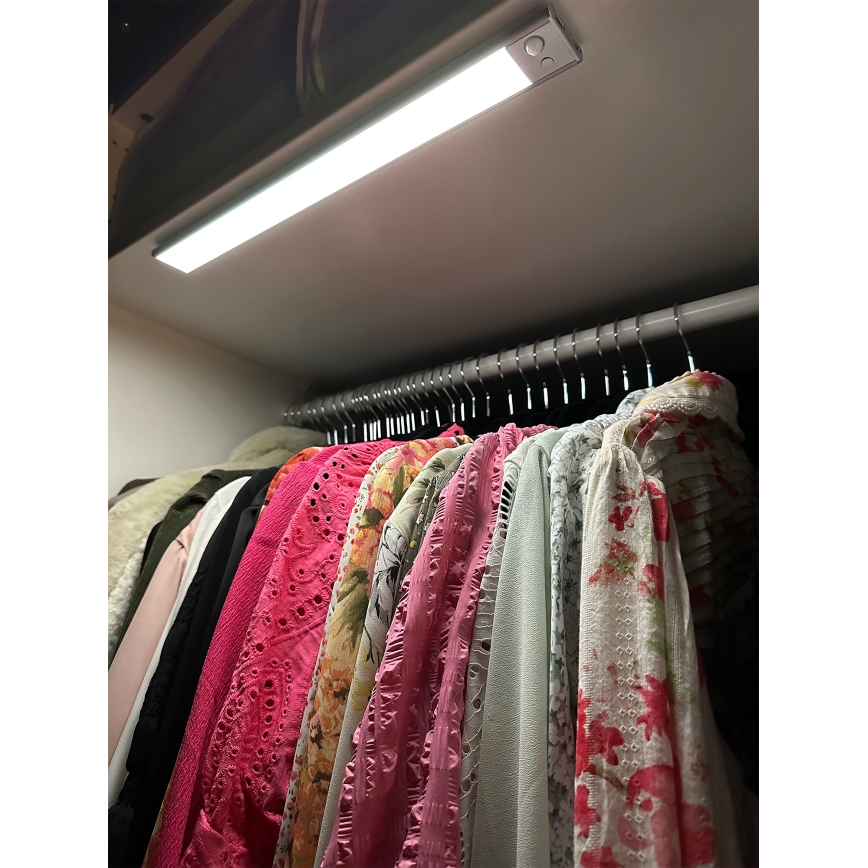 Osram - LED under-cabinet light with motion and dusk sensor LINEAR LED/3.2W/3.7V 500 mAh 3000/4000/6500K 40 cm gray