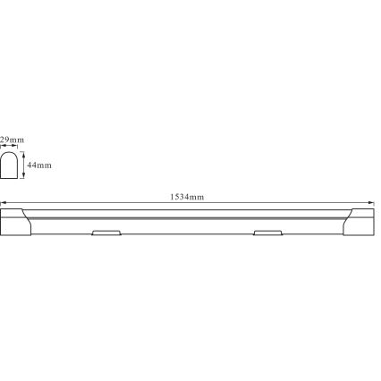 Osram - LED Under-Cabinet Luminaire BATTEN LED/24W/230V 153.4 cm