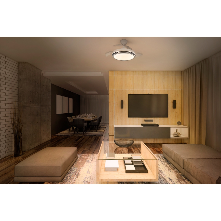 Osram - LEVECHE LED Dimmable Ceiling Light with Fan LED/36W/230V 3000/4000/6500K + Remote Control
