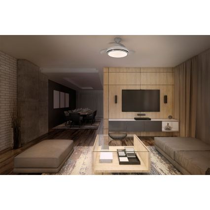 Osram - LEVECHE LED Dimmable Ceiling Light with Fan LED/36W/230V 3000/4000/6500K + Remote Control