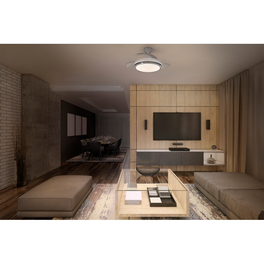 Osram - LEVECHE LED Dimmable Ceiling Light with Fan LED/36W/230V 3000/4000/6500K + Remote Control