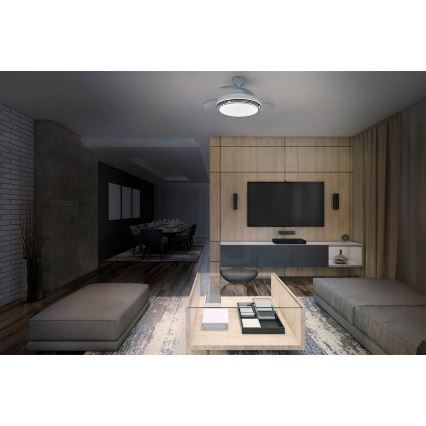 Osram - LEVECHE LED Dimmable Ceiling Light with Fan LED/36W/230V 3000/4000/6500K + Remote Control
