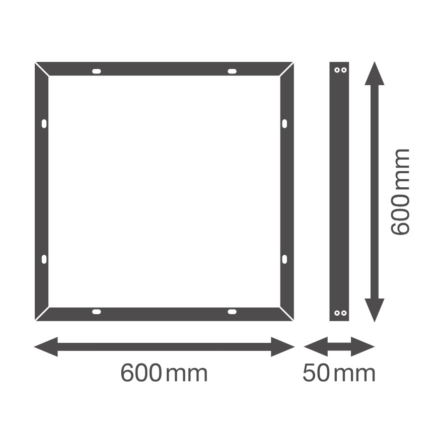 Osram - Metal mounting frame for ESSENTIAL 60x60 cm LED panels, white