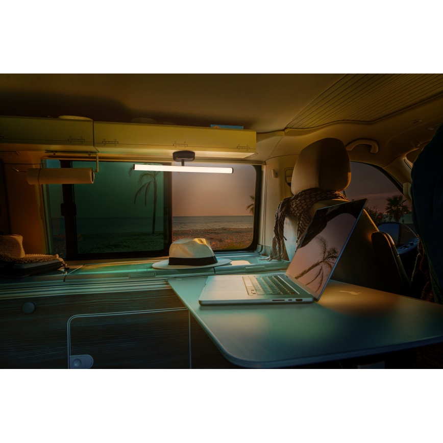 Osram - Dimmable Rechargeable Touch-Activated LED Wall Light NIGHTLUX LED/1,8W/5V Black