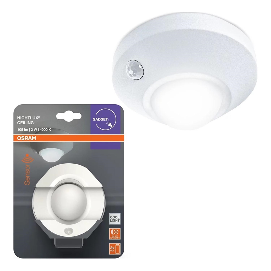 Osram - NIGHTLUX LED/2W/3xAA Nightlight with Sensor, White