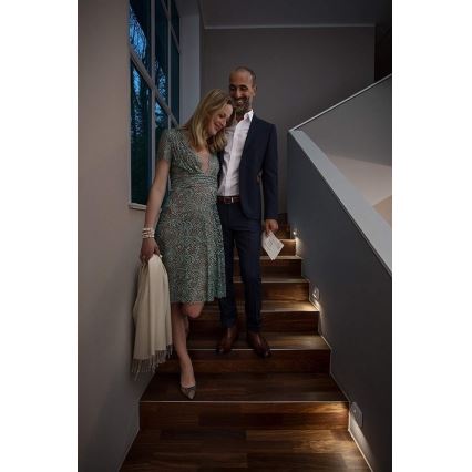 Osram - NIGHTLUX LED staircase light with sensor LED/0,25W/3xAAA IP54 white