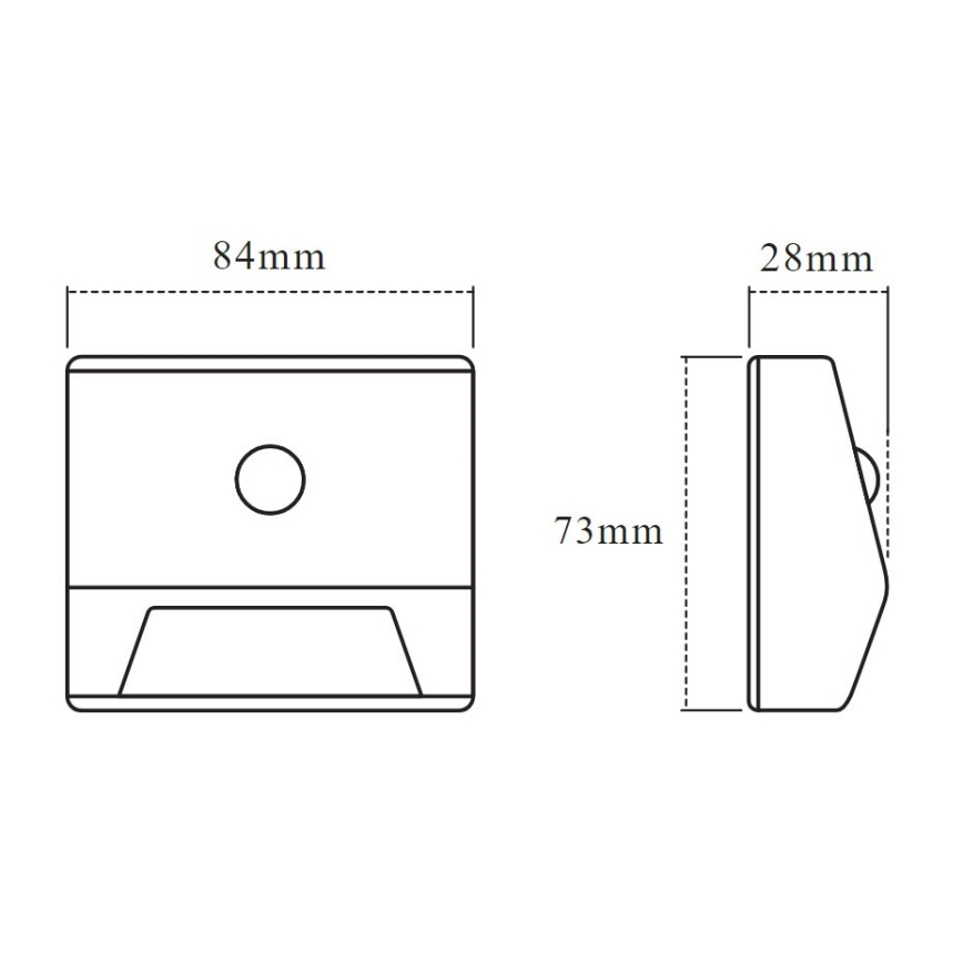 Osram - NIGHTLUX LED staircase light with sensor LED/0,25W/3xAAA IP54 white