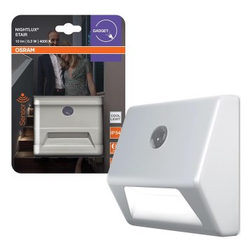 Osram - NIGHTLUX LED staircase light with sensor LED/0,25W/3xAAA IP54 white
