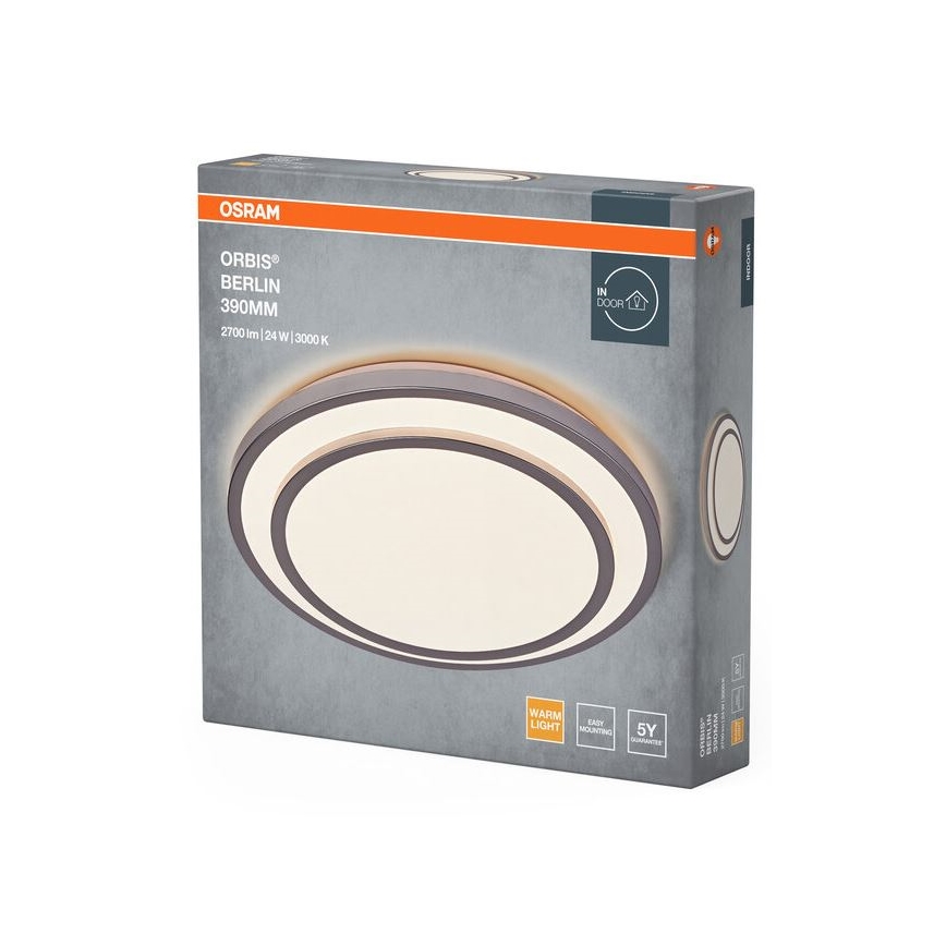 Osram - ORBIS BERLIN LED Ceiling Light, 24W/230V, Ø 39 cm