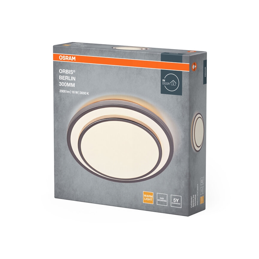 Osram - ORBIS BERLIN LED Ceiling Light LED/16W/230V Ø 29.3 cm silver