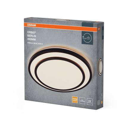 Osram - ORBIS BERLIN LED Ceiling Light LED/36W/230V Ø 49.2 cm Black