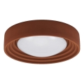 Osram - ORBIS CONCRETE Dimmable LED Ceiling Light, 18W/230V, Ø 40 cm, Brown/Concrete
