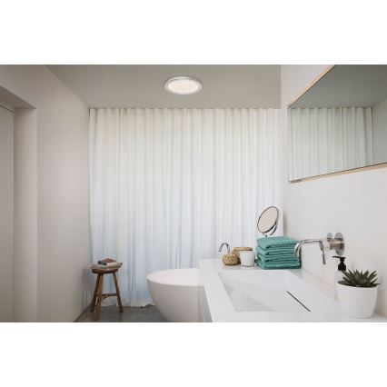 Osram - LED Bathroom Ceiling Light ORBIS DISC LED/22W/230V 3000/4000K Ø 30 cm IP44 Matte Chrome