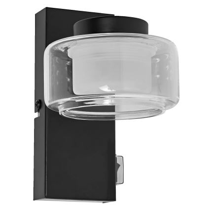 Osram - ORBIS FLAME LED Bathroom Wall Light/5.5W/230V 3000/4000K IP44 Black