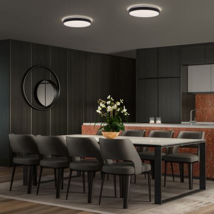 Osram - ORBIS LONDON LED Ceiling Light, 16W/230V, Ø 28 cm, Black
